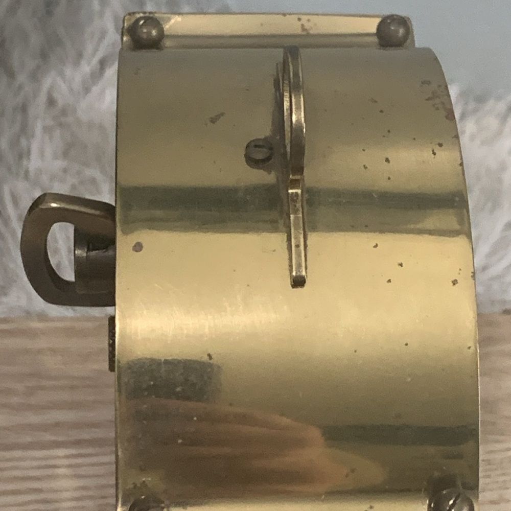 Vintage Schatz 8 Day Carriage Style Metal & Plastic Clock Moving Gear Mechanism - Picture 8 of 17